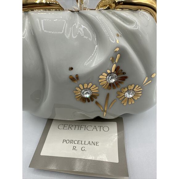 Swarovski Crystals and Gold Collection R.G. Porcelain Purse, 17 - Picture 5 of 16